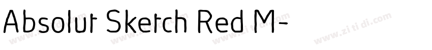 Absolut Sketch Red M字体转换